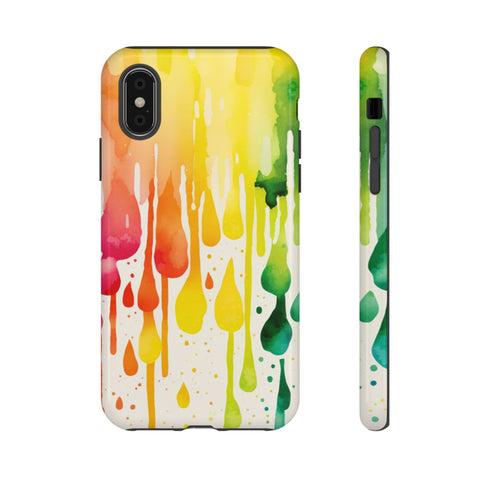 Rainbow Spring Showers - Impact Resistant Phone Case